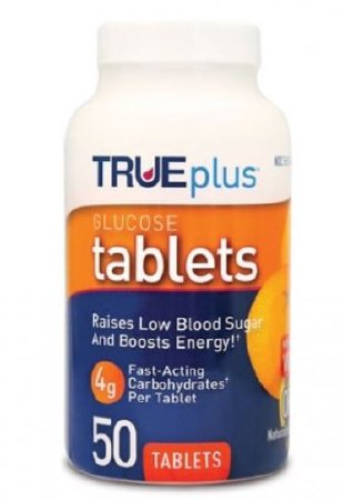 TRUEplus - Glucose Supplement 50 per Bottle Chewable Tablet Orange Flavor - P1H01RN-50