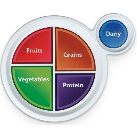 Nasco MyPlate Nutritional Guide Plate Plastic - WA29164HR