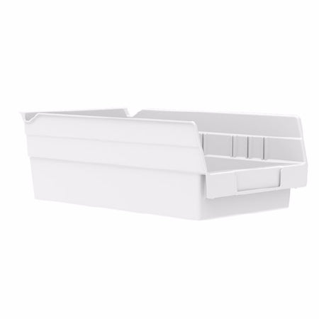 Akro-Mils Akro-Mils Shelf Bin White Industrial Grade Polymers 4 X 6-5/8 X 11-5/8 Inch - 30130WHITE