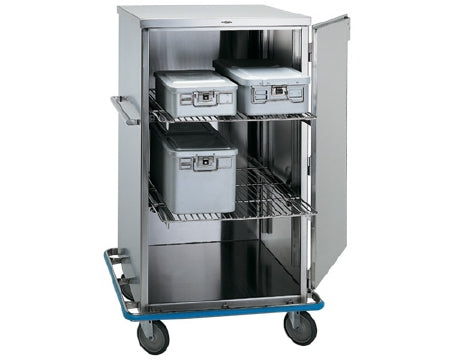Pedigo Products Surgical Case Cart Stainless Steel 28 X 28-1/2 X 47 Inch Cabinet Dimension, 25-3/4 X 27-3/8 X 44-1/2 Inch Usable Interior Space, 32-3/8 X 34-1/8 X 56 Inch Overall Dimensions - CDS-235