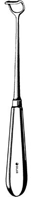 Sklar - Adenoid Curette Beckman 8-1/2 Inch Length Hollow Handle with Grooves Size 4 Tip Curved Fenestrated Square Tip - 70-9223