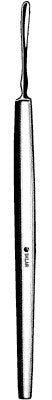 Sklar - Chalazion Curette Daviel Solid Square Handle 3 mm Tip Curved Spoon Tip - 65-3140