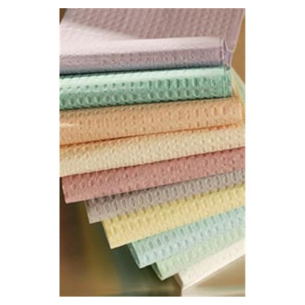 Tidi Products Bib Towel Tidi Choice Waffle 13 In X 18 In Blue 2 Ply Tissue / Poly 500/Ca - 917463