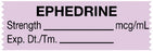 UAL - Drug Label Anesthesia Label Ephedrine Strength_mg/mL Exp Dt Tm Violet 1/2 X 1-1/2 Inch - ULTJ081