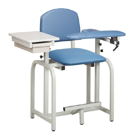 Lab X Series - Blood Drawing Chair Padded Flip Up Arm Black - 66022-3BK
