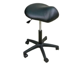 Oakworks - Premium Stool Adjustable Height Padded Backrest Pneumatic Height Adjustment, Low Height Heron - 60352-T05
