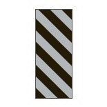 Key Surgical Key Surgical ID Sheet Tape Chart Tab Striped Pattern Black / Gray 8-1/2 X 11 Inch - T-320-0912