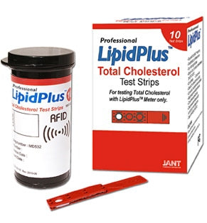 Jant Pharmacal Corporation Lipidplus Total Cholesterol Test Strip 10 Test Strips per Box - D532