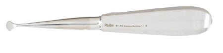 Miltex - Bone Curette Molt Hollow Handle Size 4 Tip Atraumatic Tear Shaped Tip - 61-14