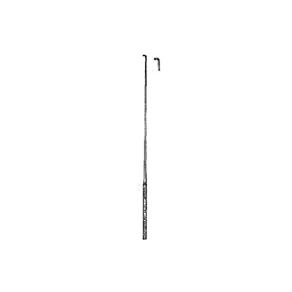 Miltex-Integra Hook Ear Day 6-1/2" Small Blunt Single Prong Stainless Steel Ea - 19-220
