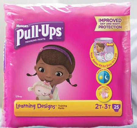 Kimberly Clark Pull-Ups Learning Designs Toddler Training Pants Pull On 2T to 3T Disposable Heavy Absorbency - 45138