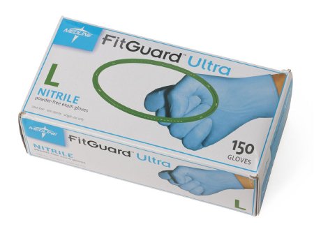 FitGuard Ultra - Exam Glove Large NonSterile Nitrile Standard Cuff Length Fully Textured Blue Chemo Tested - FG2703