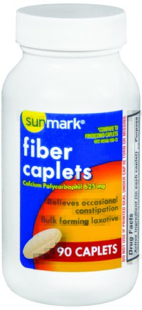 McKesson sunmark Laxative Capsule 90 per Bottle 625 mg Strength Calcium Polycarbophil - 1093979544