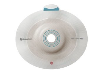 SenSura Mio Flex - Ostomy Barrier Precut, Extended Wear Elastic Adhesive 70 mm Flange Yellow Code System 1-5/8 Inch Opening - 16494