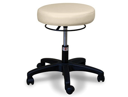Hausmann Industries Economy Air-Lift Stool Hand Operated Air Spring Pneumatic Height 5 Casters Dove Gray - 2157-722