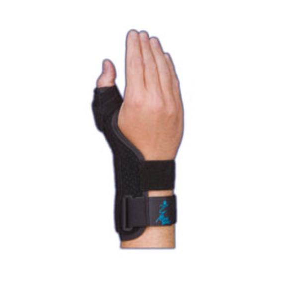Medical Specialties Splint Short Thumb Suede Black Size 7.5" Universal 1/Ea - 223180