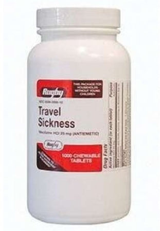 Major Pharmaceuticals Rugby Nausea Relief 25 mg Strength Chewable Tablet 1,000 per Box - 536101810
