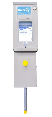 Diversey J-Fill Uno - Chemical Dispenser Gray Stainless Steel Push Button Wall Mount - Lagasse - DVS5753036