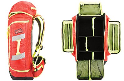 StatPacks Inc Statpack G3 Backup Medical Backpack Red Urethane Coated Tarpaulin 25 H X 18 W X 8.5 D Inch - G35006RE