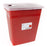 McKesson Prevent - Sharps Container 13-3/4 W X 13-3/4 D X 14 H Inch 8 Gallon Red Base / Translucent Lid Horizontal / Vertical Entry Hinged Rotor Lid - 80-8705
