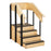 Clinton Industries One-Sided Staircase 24 X 24 X 36 Inch Platform, 6 X 10 X 36 Inch Step - 4-5501-36