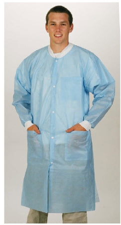 Valumax International ValuMax Lab Coat Sky Blue Small Long Sleeves Knee Length - 3460LBS