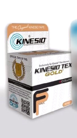 Patterson Medical Supply Kinesio Tex Gold FP Kinesiology Tape Water Resistant Cotton 2 Inch X 13-1/10 Foot Beige NonSterile - 81605195