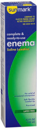 McKesson sunmark Enema 4.5 oz. 19 Gram - 7 Gram Strength Monobasic Sodium Phosphate / Dibasic Sodium Phosphate - 49348018620