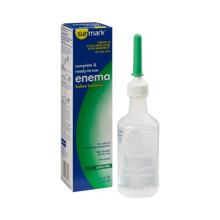 sunmark - Enema 4.5 oz. 19 Gram - 7 Gram Strength Monobasic Sodium Phosphate / Dibasic Sodium Phosphate - 49348018620