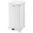 Saalfeld Redistribution Defenders Trash Can 12 gal. Square White Steel Step On - FGST12EPLWH