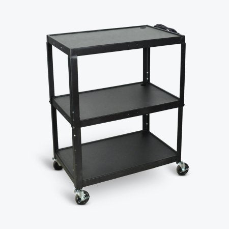 Luxor - Utility Cart 20 X 32 X 24 to 42 Inch Black - AVJ42XL