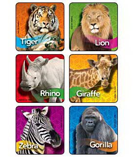 Medibadge 90 Per Unit Zoo Animal Photos , Assorted Sticker - 2950