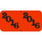 Tabbies Pre-Printed Label Chart Tab 2016|2016 Orange 3/4 X 1-1/2 Inch - 90516