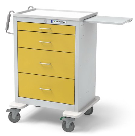 Waterloo Industries - Isolation Cart Steel 24.5 X 29 X 43.5 Inch Light Gray, Dark Blue 16.5 X 22 Inch, Drawer Height: One 3 Inch Drawer, One 6 Inch Drawer, Two 9 Inch Drawer - UTGKU-3699-DKB