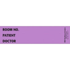 First Healthcare Products Pre-Printed Label Communication Fill In Room No./Patient/ Doctor Violet 1-3/8 X 5-3/8 Inch - 5033-17
