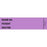 First Healthcare Products Pre-Printed Label Communication Fill In Room No./Patient/ Doctor Violet 1-3/8 X 5-3/8 Inch - 5033-17