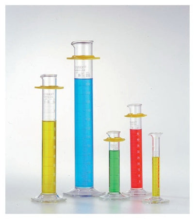 Fisher Scientific Kimble KIMAX Graduated Cylinder Set Graduated Measure Borosilicate Glass 10 mL, 25 mL, 50 mL, 100 mL, 250 mL - S32139