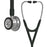 3M Littmann Cardiology IV Cardiology Stethoscope Black 1-Tube 22 Inch Tube Double Sided Chestpiece - 6151