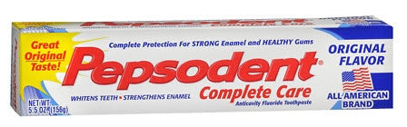 Pepsodent Complete Care - Toothpaste Original Flavor 5.5 oz. Tube - 03320000092