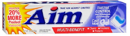 AIM - Toothpaste Aim Cool Mint Flavor 5.5 oz. Tube - 03320000064