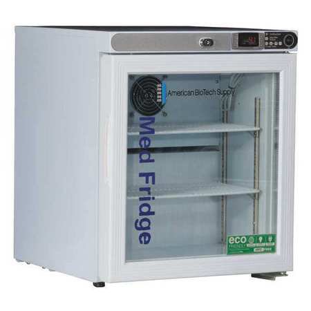 ABS - Refrigerator Pharmaceutical 1 cu.ft. 1 Glass Door Left Hinged Cycle Defrost - PH-ABT-HC-UCFS-0104G-LH