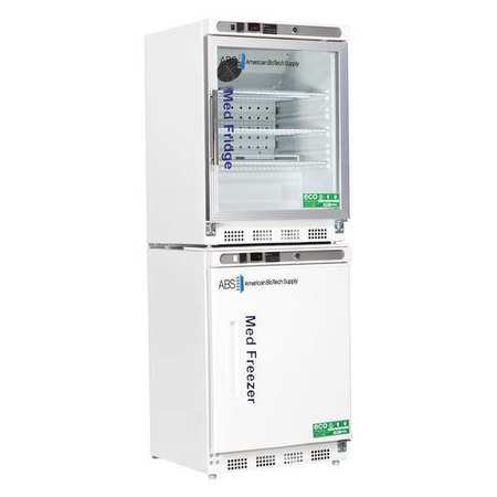 ABS - Refrigerator / Freezer Pharmaceutical 9 cu.ft. 2 Swing Doors Left Hinged; 1 Glass, 1 Solid Cycle / Manual Defrost - Horizon Scientific - PH-ABT-HC-RFC9G-LH