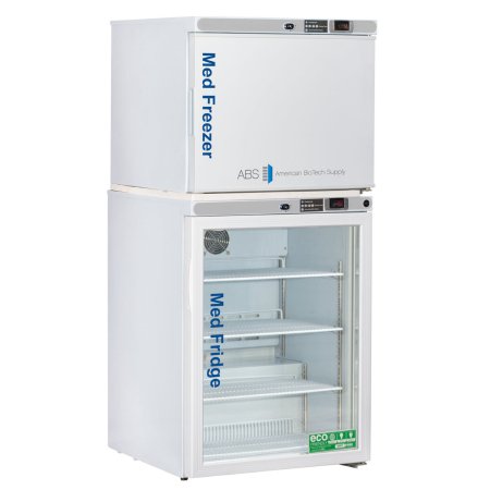 ABS - Refrigerator / Freezer Pharmaceutical 7 cu.ft. 2 Swing Doors; 1 Glass, 1 Solid Cycle / Manual Defrost - PH-ABT-HC-RFC7