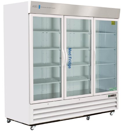 ABS - Refrigerator Pharmaceutical 72 cu.ft. 3 Swing Glass Doors Cycle Defrost - PH-ABT-HC-S72G