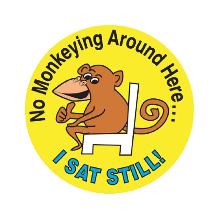 Precision Dynamics Pdc 250 Per Unit No Monkeying Around Sticker - 59708869
