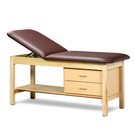 Clinton Industries ETA Classic Series Treatment Table with Drawer 400 Lbs. - 1013-30-EMRLDNAT