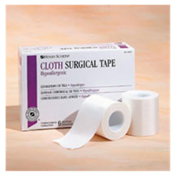 Henry Schein Tape Surgical Cloth 2"X10Yd Adhesive White 6/Bx - 1015979
