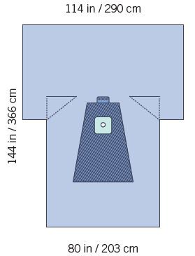 SteriGuard - Orthopedic Drape Lower Extremity Drape 114 W X 80 W X 144 L Inch Sterile - I80-09151G-S
