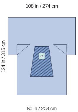 Invenio Healthcare Orthopedic Drape Steriguard Lower Extremity Drape 108 W X 80 W X 124 L Inch Sterile - I80-09158G-S