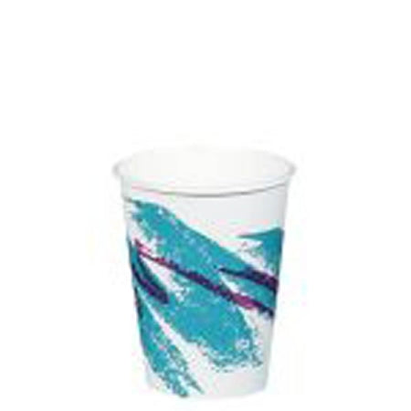 Solo Cup Solo Drinking Cup 12 oz. Jazz Print Polyethylene Coated Paper Disposable - 412JZ-00055